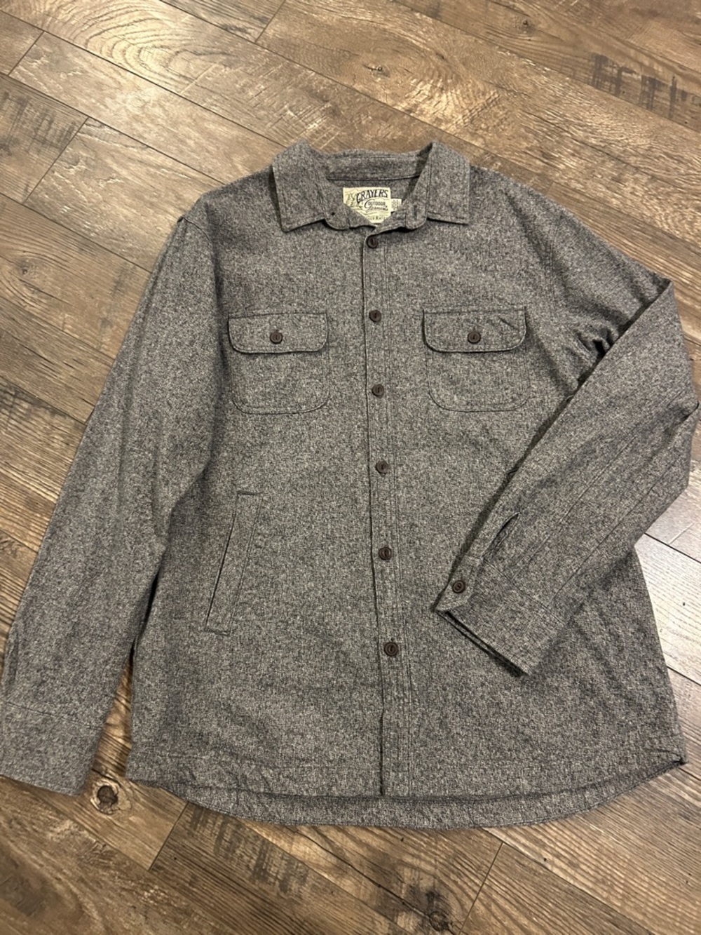 Grayers Outdoor Garments  Men's XL Gray Button Jacket